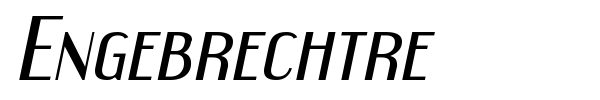 Engebrechtre font preview